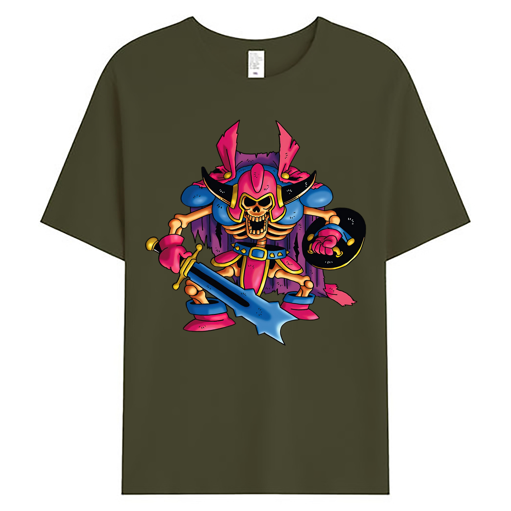 （画像用） ドラゴンクエスト Doragon Kuesuto Dragon Quest 綿100％ メンズ半袖Tシャツ｜肌触りやわらか＆通気性